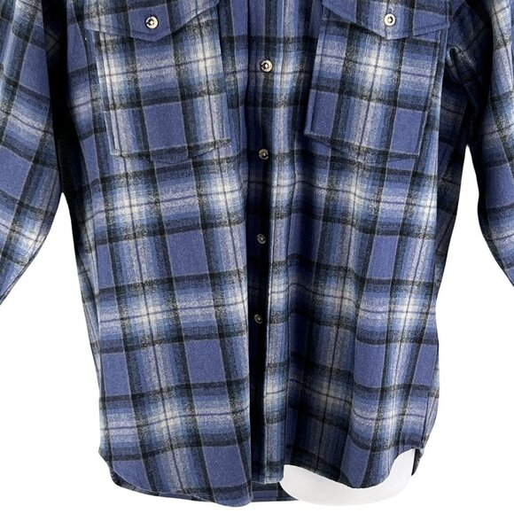 VTG Pendleton Men M 100% Wool Flannel Shacket Vintage Jacket Flannel Fully Lined - Picture 9 of 16